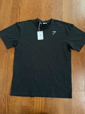Gymshark Black Short Sleeve Logo Tee